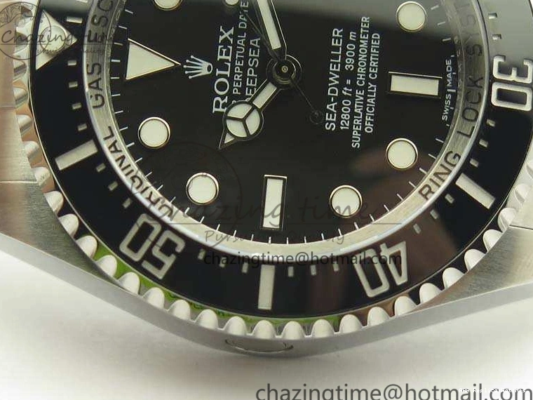 Best AAA Replica Sites Black DEEPSEA ARF Bracelet 904L 1:1 Best Case And SH SS 116660 3484 WaterResistant Sea-Dweller Edition 1217